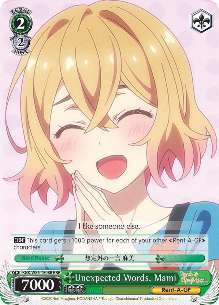 Unexpected Words, Mami (RRR), Rent-A-Girlfriend KNK/W86-TE08R RRR