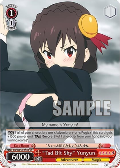 "Tad Bit Shy" Yunyun (SR), KONOSUBA -God’s blessing on this wonderful world! Re:Edit KS/W75-E050S
