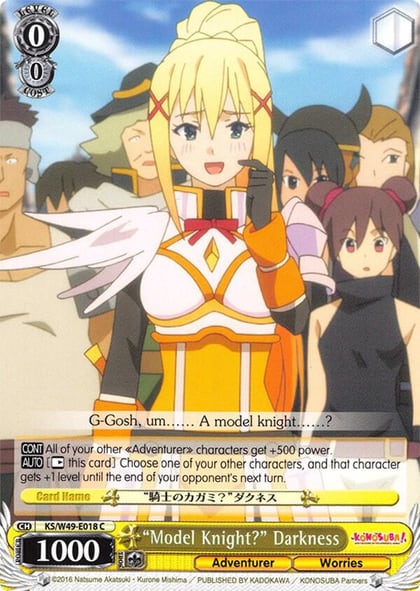 "Model Knight?" Darkness, KonoSuba KS/W49-E018 C