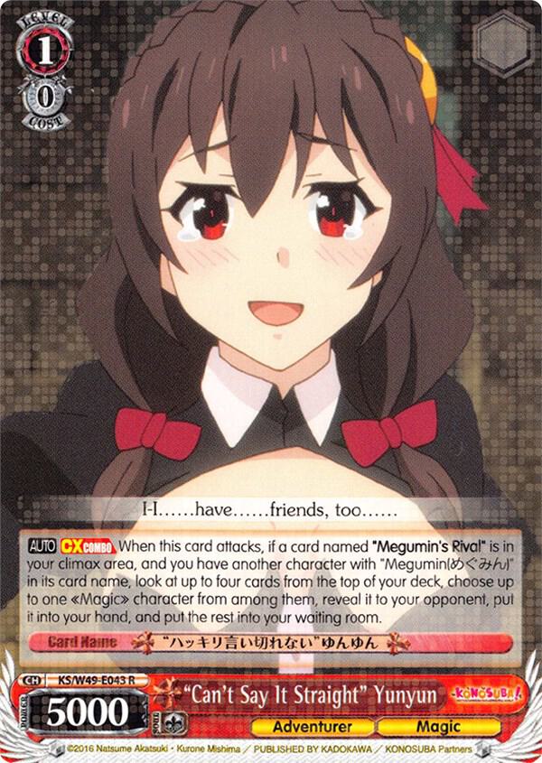 "Can't Say It Straight" Yunyun, KonoSuba KS/W49-E043 R