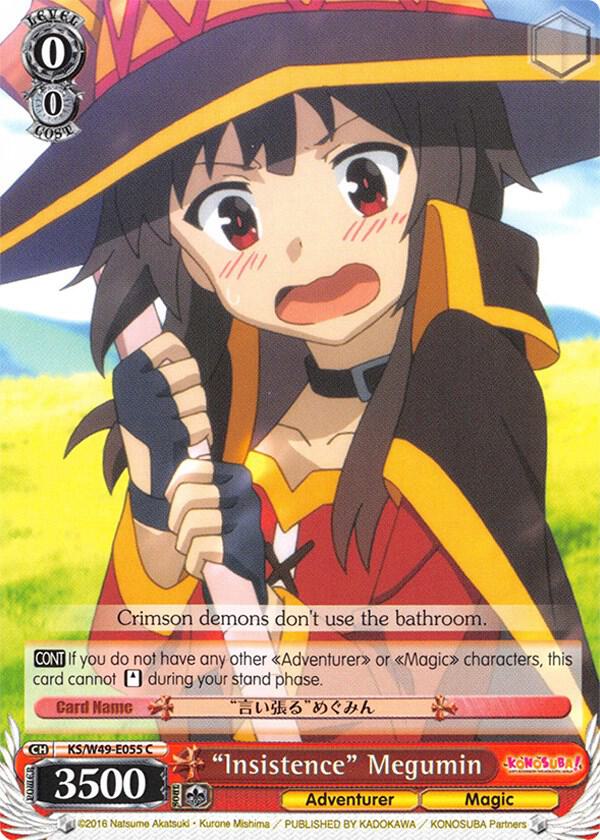 "Insistence" Megumin, KonoSuba KS/W49-E055 C
