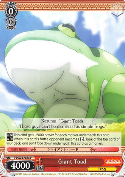 Giant Toad, KonoSuba KS/W49-E056 C
