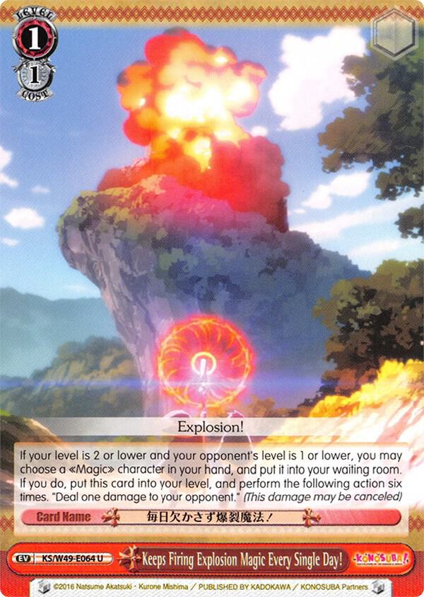 Keeps Firing Explosion Magic Every Single Day!, KonoSuba KS/W49-E064 U