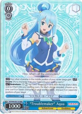"Troublemaker" Aqua (RRR), KonoSuba KS/W49-E071R RRR