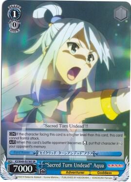 "Sacred Turn Undead" Aqua (SR), KonoSuba KS/W49-E078S SR
