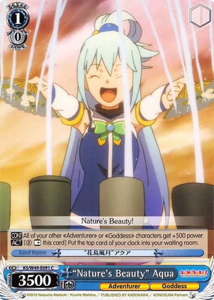 "Nature's Beauty" Aqua, KonoSuba KS/W49-E091 C