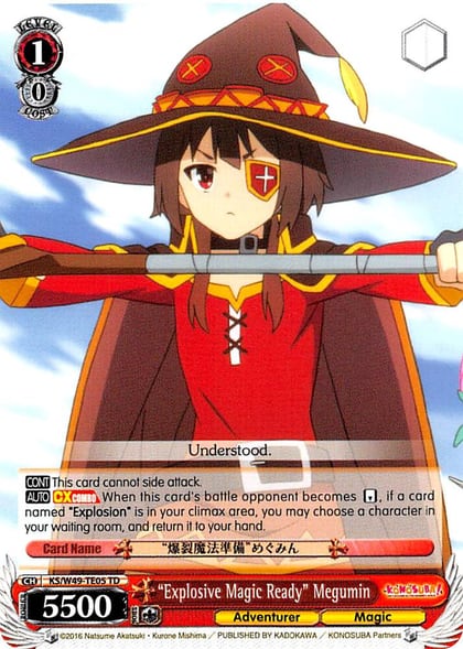 "Explosive Magic Ready" Megumin, KonoSuba KS/W49-TE05 TD