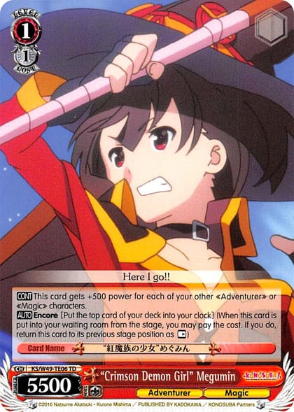 "Crimson Demon Girl" Megumin, KonoSuba KS/W49-TE06 TD