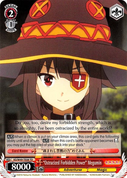 "Ostracized Forbidden Power" Megumin, KonoSuba KS/W49-TE08 TD