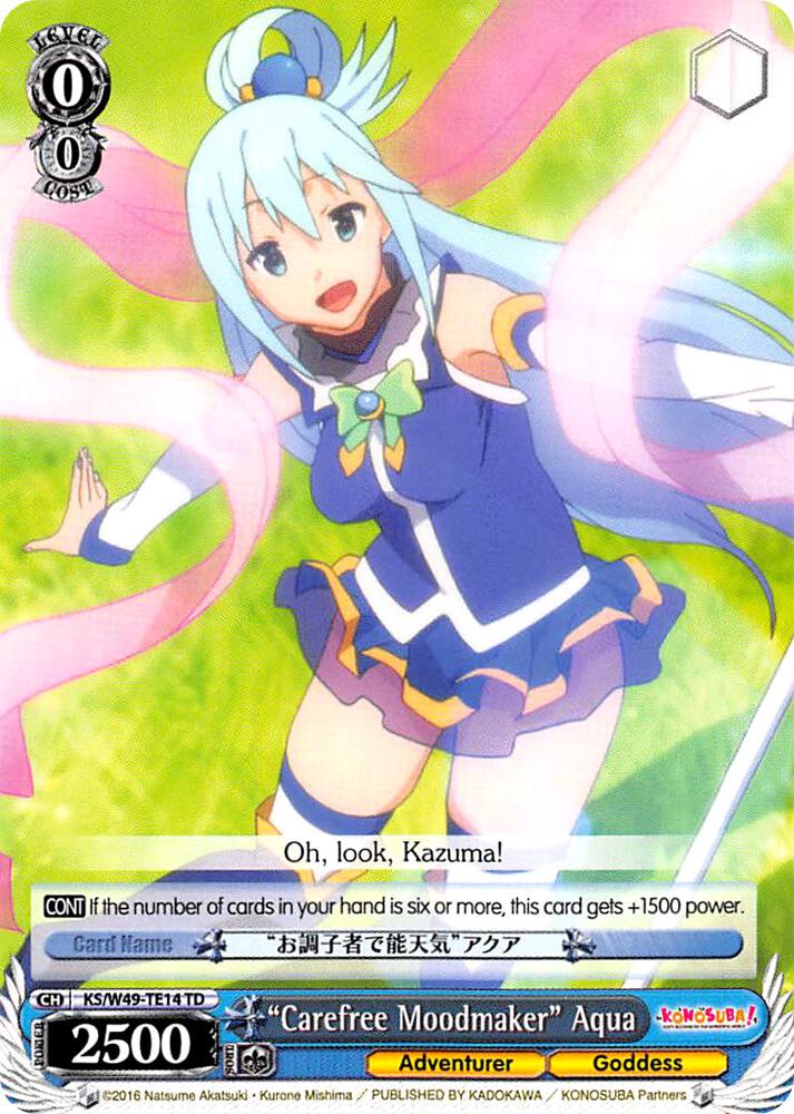 "Carefree Moodmaker" Aqua, KonoSuba KS/W49-TE14 TD