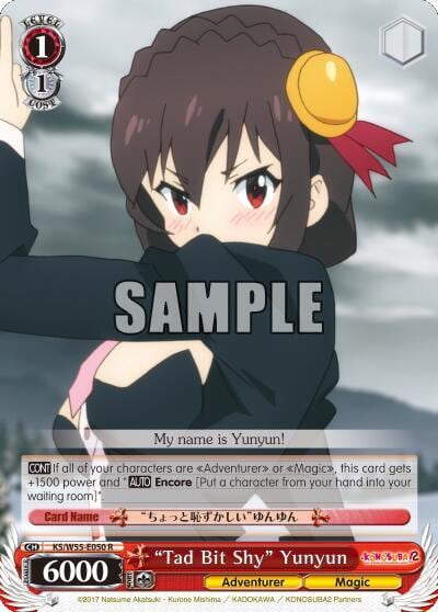 "Tad Bit Shy" Yunyun, KonoSuba 2 KS/W55-E050 R