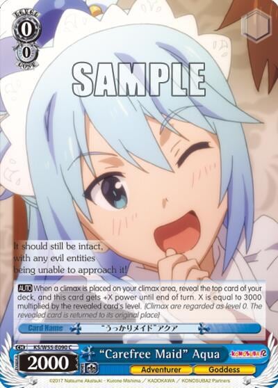 "Carefree Maid" Aqua, KonoSuba 2 KS/W55-E090 C