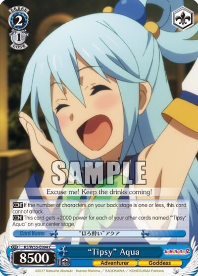 "Tipsy" Aqua, KonoSuba 2 KS/W55-E094 C