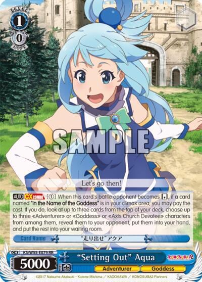 "Setting Out" Aqua, KonoSuba 2 KS/W55-E079 RR