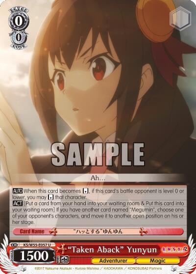 "Taken Aback" Yunyun, KonoSuba 2 KS/W55-E057 U
