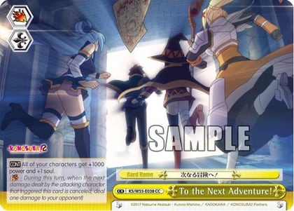To the Next Adventure!, KonoSuba 2 KS/W55-E038 CC