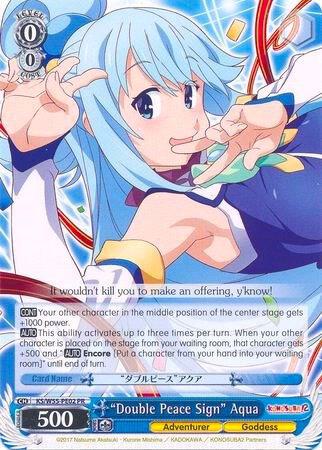 "Double Peace Sign" Aqua, KonoSuba 2 KS/W55-PE02 PR