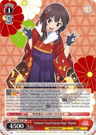 "Sentiments Toward Explosion Magic" Megumin, KonoSuba The Movie: Legend of Crimson KS/W76-E031 RR