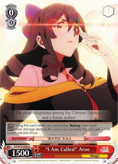 "I Am Called" Arue, KonoSuba The Movie: Legend of Crimson KS/W76-E060 C
