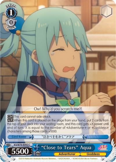 "Close to Tears" Aqua, KonoSuba The Movie: Legend of Crimson KS/W76-E092 C