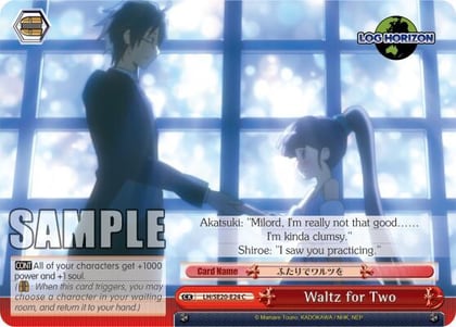 Waltz for Two (Alternate Foil), LOG HORIZON LH/SE20-E24 CC