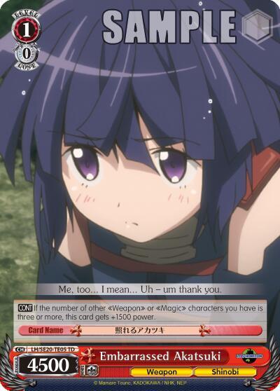 Embarassed Akatsuki, LOG HORIZON LH/SE20-TE05 TD