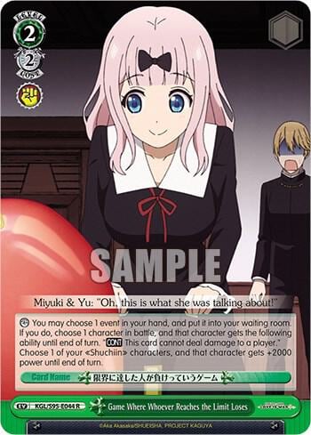 Game Where Whoever Reaches the Limit Loses, Kaguya-Sama: Love is War? KGL/S95-E044 R