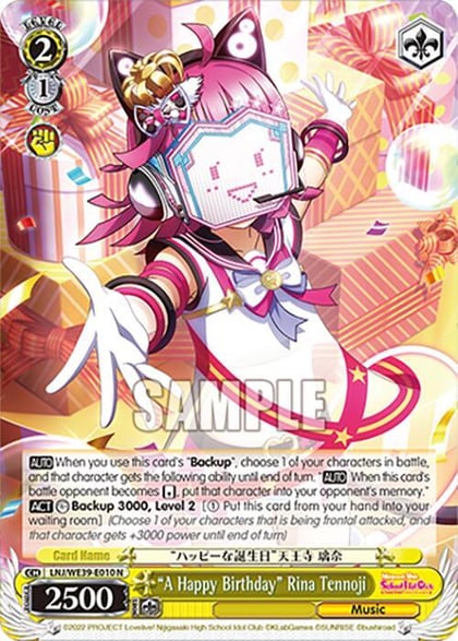 "A Happy Birthday" Rina Tennoji, Love Live! School Idol Festival Series 10th Anniversary Premium Booster LNJ/WE39-E010 N