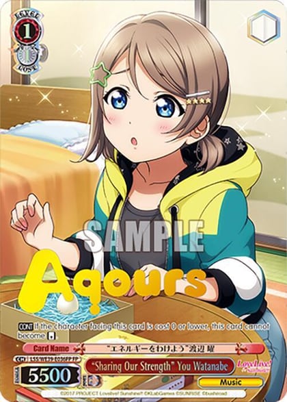 "Sharing Our Strength" You Watanabe (FP), Love Live! School Idol Festival Series 10th Anniversary Premium Booster LSS/WE39-E036FP FP