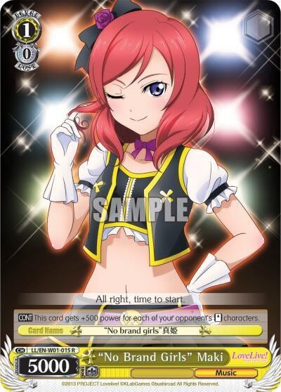 "No Brand Girls" Maki, Love Live! DX LL/EN-W01-015 R