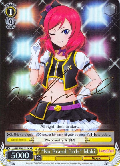 "No Brand Girls" Maki (XR), Love Live! DX LL/EN-W01-015X XR