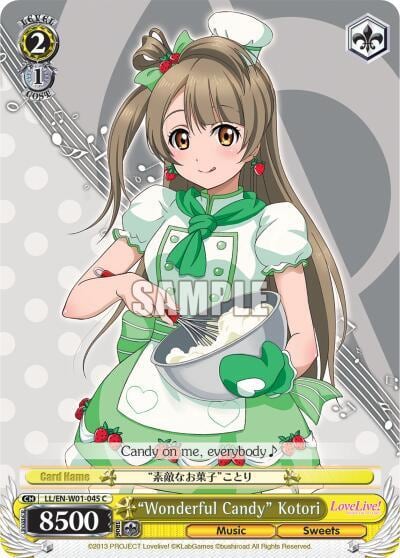 "Wonderful Candy" Kotori, Love Live! DX LL/EN-W01-045 C