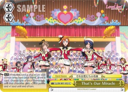 That's Our Miracle, Love Live! DX LL/EN-W01-052 CC