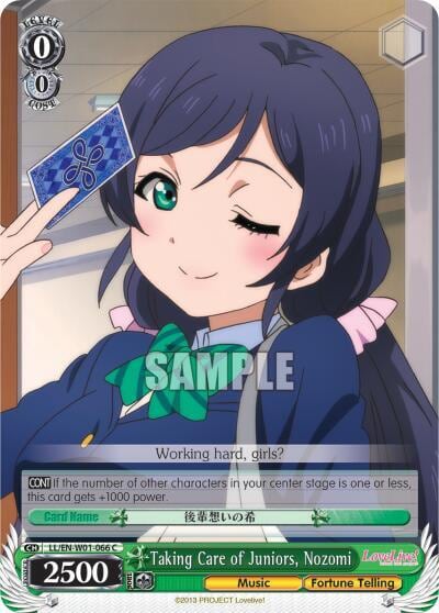 Taking Care of Juniors, Nozomi, Love Live! DX LL/EN-W01-066 C