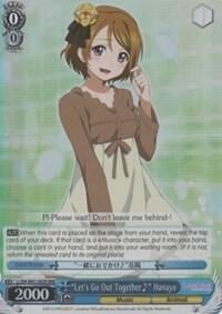 "Let's Go Out Together~" Hanayo (RRR), Love Live! DX LL/EN-W01-092R RRR