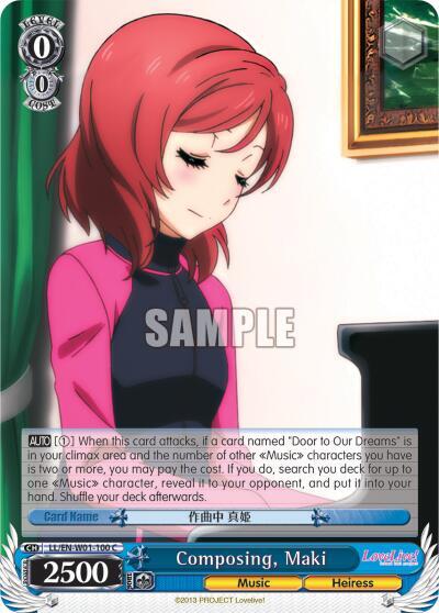 Composing, Maki, Love Live! DX LL/EN-W01-100 C