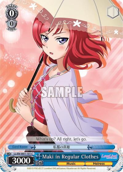 Maki in Regular Clothes, Love Live! DX LL/EN-W01-101 C