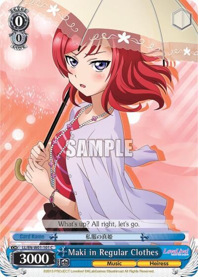 Maki in Regular Clothes, Love Live! DX LL/EN-W01-101 C