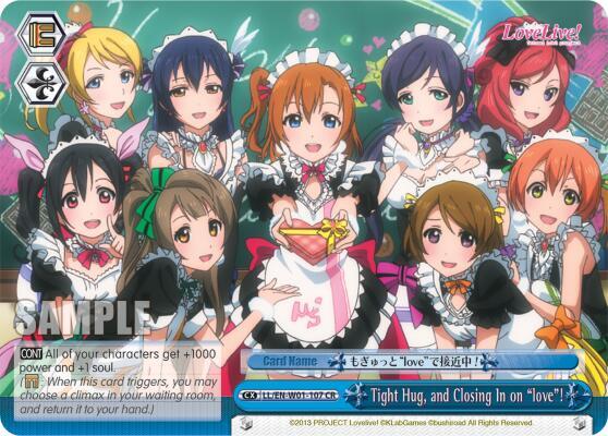 Tight Hug, and Closing In on "love"!, Love Live! DX LL/EN-W01-107 CR