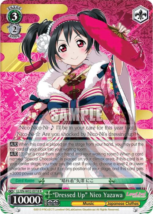 "Dressed Up" Nico Yazawa, Love Live! DX Vol.2 LL/EN-W02-E018 R