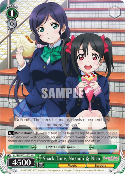 Snack Time, Nozomi & Nico, Love Live! DX Vol.2 LL/EN-W02-E023 U