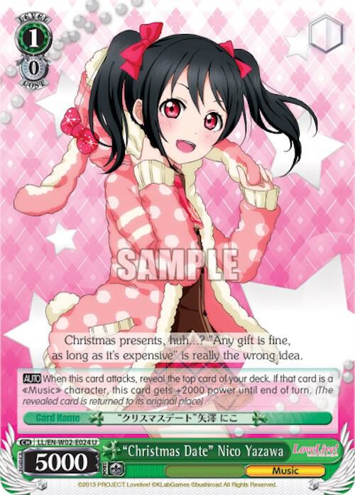"Christmas Date" Nico Yazawa, Love Live! DX Vol.2 LL/EN-W02-E024 U