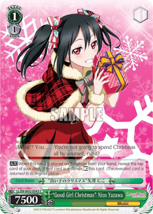"Good Girl Christmas" Nico Yazawa, Love Live! DX Vol.2 LL/EN-W02-E043 C
