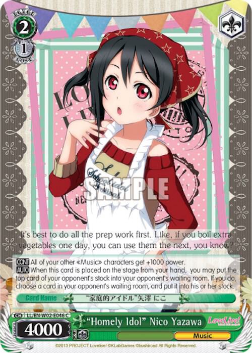"Homely Idol" Nico Yazawa, Love Live! DX Vol.2 LL/EN-W02-E046 C