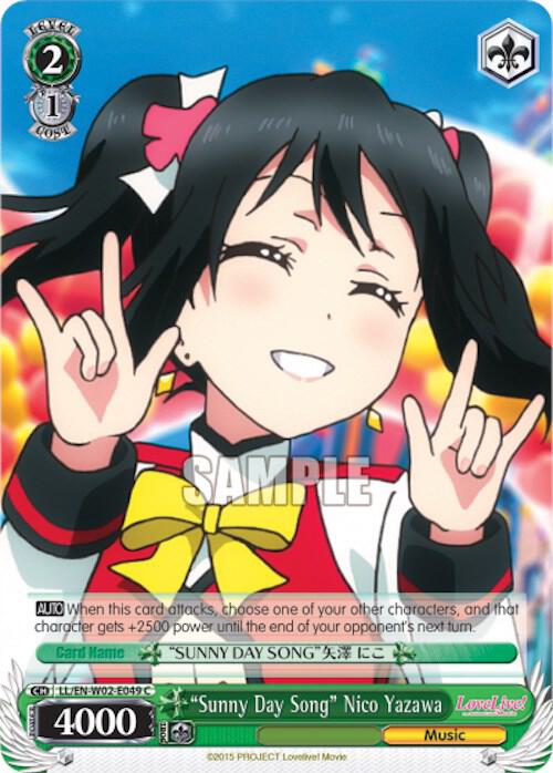 "Sunny Day Song" Nico Yazawa, Love Live! DX Vol.2 LL/EN-W02-E049 C