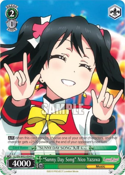 "Sunny Day Song" Nico Yazawa, Love Live! DX Vol.2 LL/EN-W02-E049 C