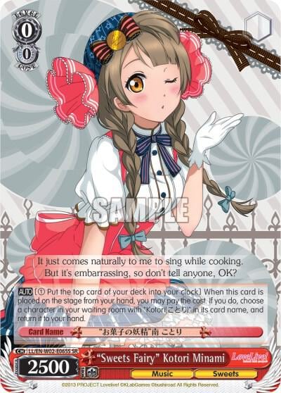 "Sweets Fairy" Kotori Minami (SR), Love Live! DX Vol.2 LL/EN-W02-E065S SR