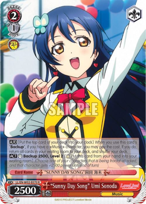 "Sunny Day Song" Umi Sonoda, Love Live! DX Vol.2 LL/EN-W02-E070 R