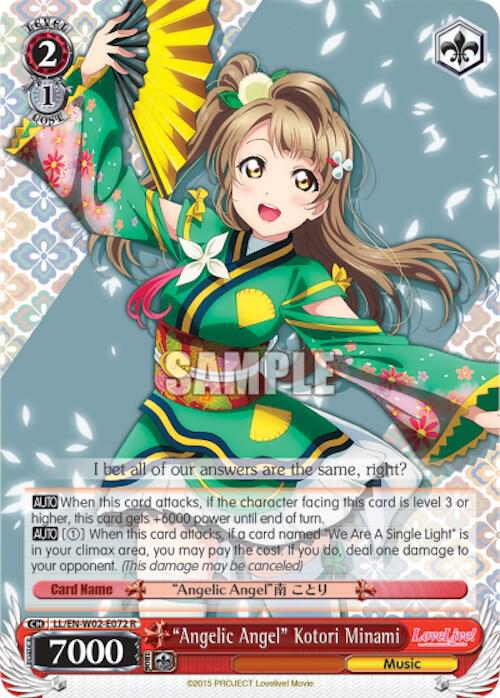 "Angelic Angel" Kotori Minami, Love Live! DX Vol.2 LL/EN-W02-E072 R