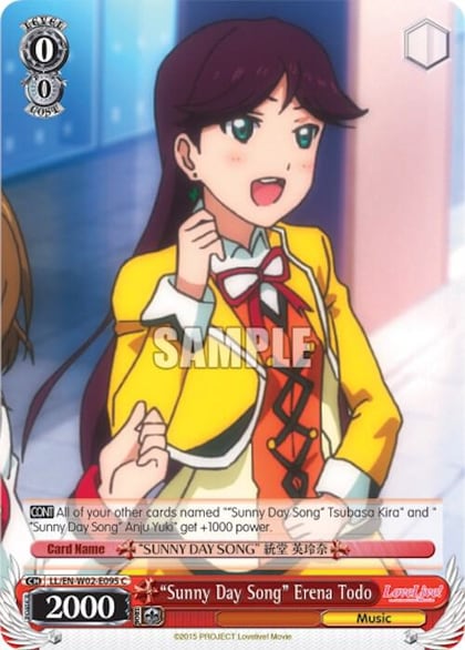 "Sunny Day Song" Erena Todo, Love Live! DX Vol.2 LL/EN-W02-E095 C